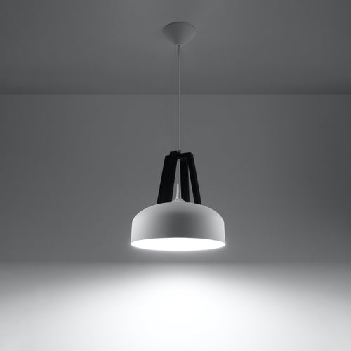 Sollux Lighting Hanglamp CASCO wit/zwart - 30x30x85cm