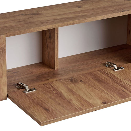 Calicosy - TV-meubel ATLAS - Donker hout 180x30x45 cm