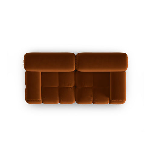 Cosmopolitan Design - Modulaire bank Cortina 2-zits, flueel terracotta - 94x188x70cm