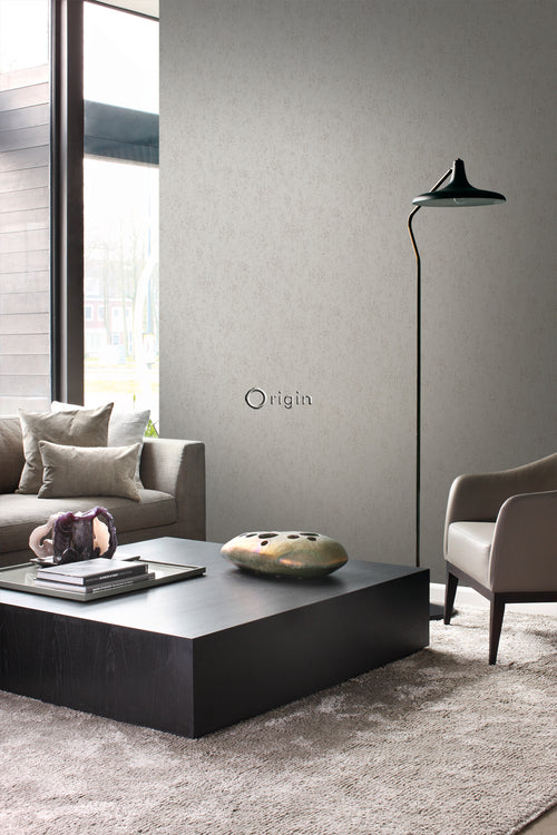 Origin Wallcoverings behang metaal-look taupe - 53 cm x 10,05 m - 347614 - vtwonen shop