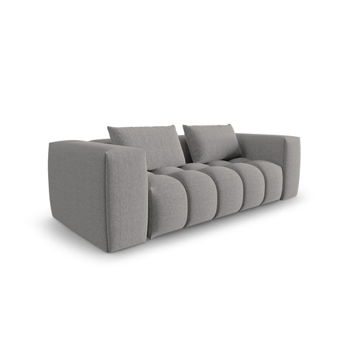 Cosmopolitan Design - Modulaire bank Verona 3-zits, structurele stof warm grijs - 85x200x70cm