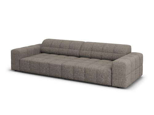 Cosmopolitan Design Bank Chicago 4-zits, chenille grijs - 102x252x78cm