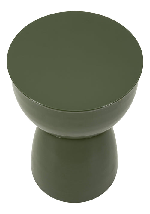 Mauro Ferretti Bijzettafel - ø31x46 cm - Glanzend groen