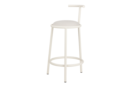 noo.ma HOGO Barkruk - met rugleuning - Piazza Beige - vtwonen shop