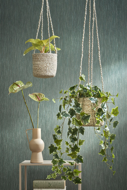Mica Decorations Hedera Kunst Hangplant - H86 cm - Groen Bont
