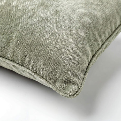LEWY - kussenhoes 45x45 cm - glansvelours - Green Milieu - groen