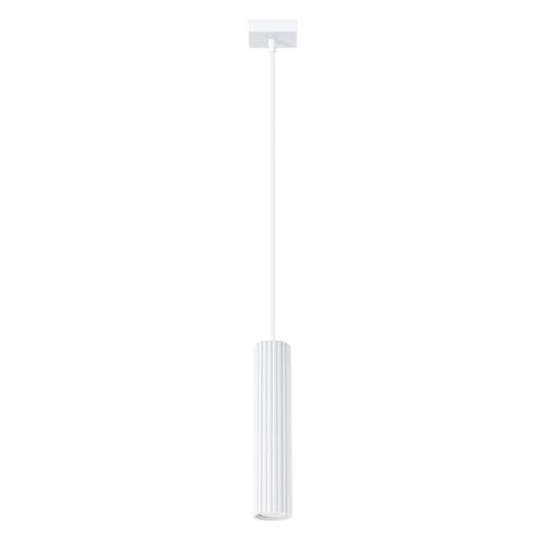 Sollux Lighting Hanglamp KARBON 1 wit - 8x8x118cm