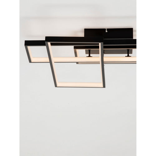 Nova Luce ALIS Geïntegreerde LED-wandlamp Sandy Black Triac dimbare LED 48W 2200lm 3200K