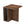 Giga Meubel Bijzettafel Onni - Vierkant Donkerbruin Hout - 42x42x45cm