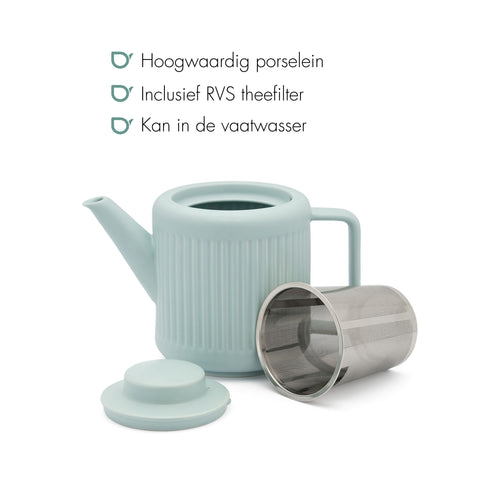 Bredemeijer - Theepot Skagen 1,2L lichtblauw - vtwonen shop