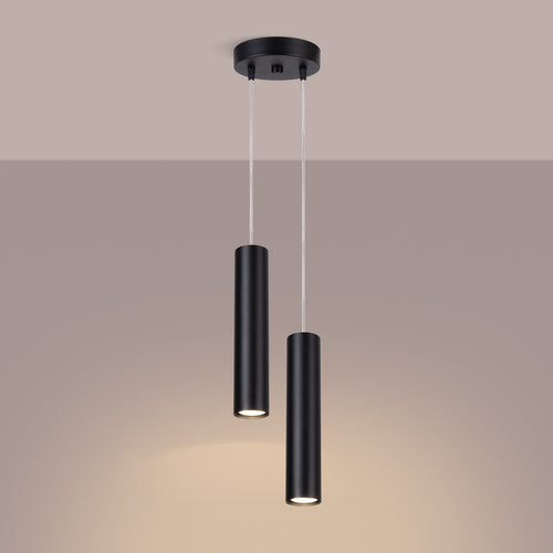Sollux Lighting Hanglamp LAGOS 2P zwart - 15x15x118cm