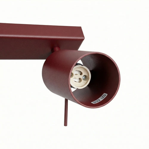 Sollux Lighting Plafondlamp RING 6L bordeaux - 118x6x16cm