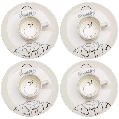 Kare Design Koffiekoppen Favola apple (4/set)