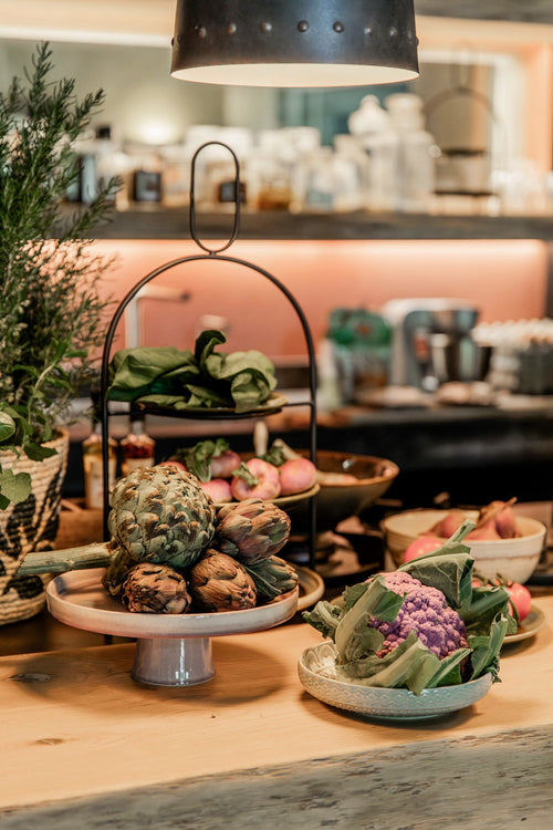 Mica Decorations Tabo Taartplateau - H10 x Ø27 cm - Grijs - vtwonen shop