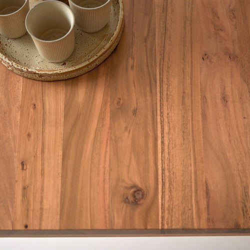 Tikamoon Eettafel van gerecycled massief acacia voor 6/8 personen - Naturel - vtwonen shop