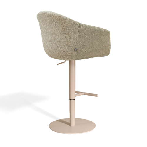 Nolon Niva-Otis tulp barkruk taupe melange - verstelbaar - beige poten