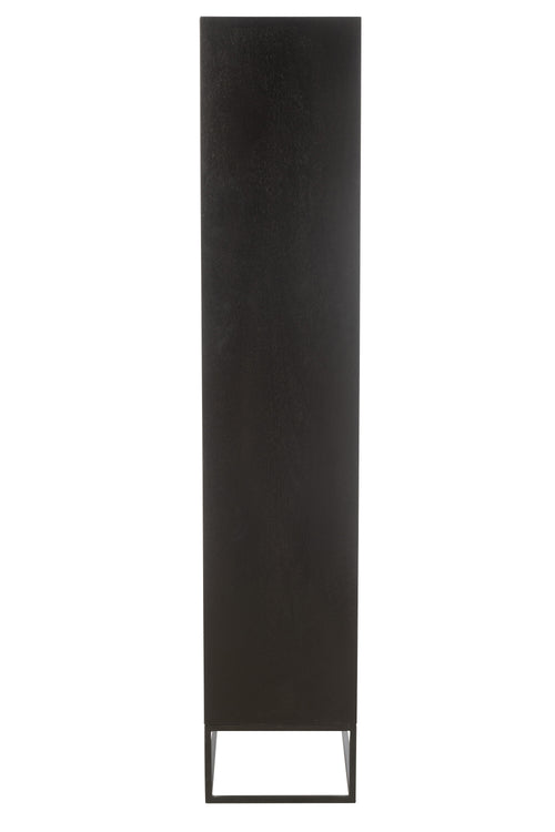 J-Line rek Mode - mango hout/mdf - zwart