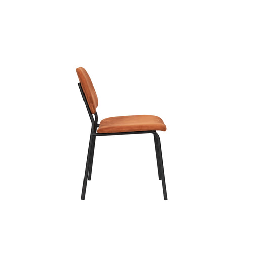 Dutchbone Darby Eetkamerstoelen Terra Cotta - Set van 2 - vtwonen shop