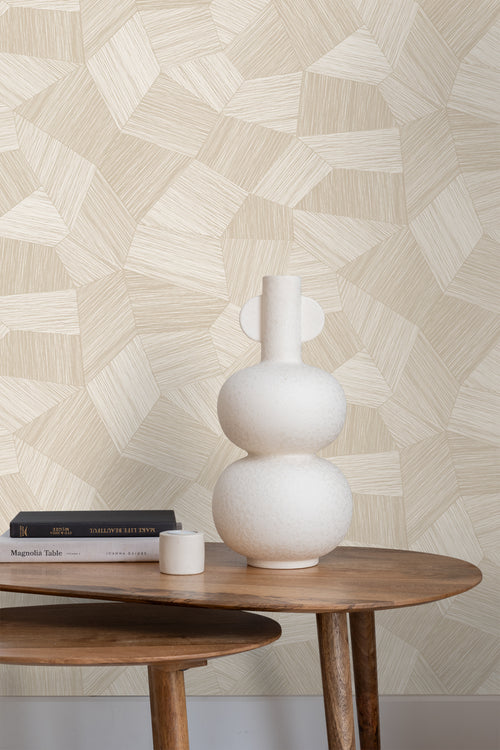 Origin Wallcoverings behang grafisch 3D motief gebroken wit - 53 cm x 10.05 m - 347986 - vtwonen shop