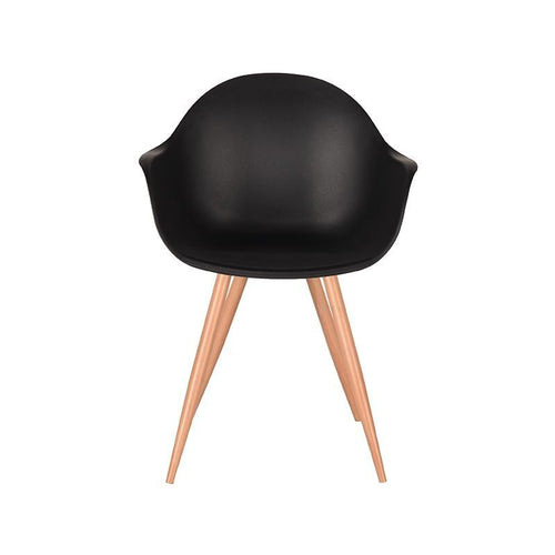 Label51 Eetkamerstoel Parma - Zwart - Zithoogte 50cm - Set van 2 - vtwonen shop