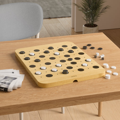 Umbra bordspel voor backgammon en dammen Blitz - 37 x 24 x 5 cm - naturel