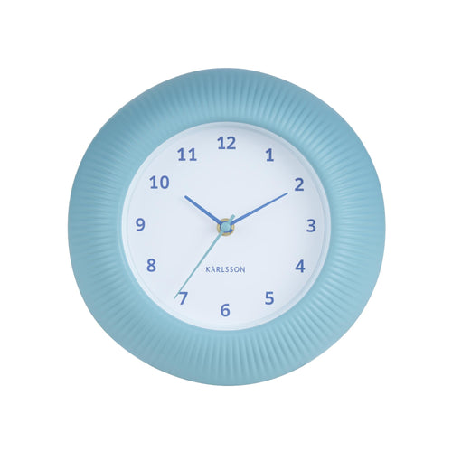 Karlsson wandklok Tender Rib - blauw - Ø25cm - vtwonen shop