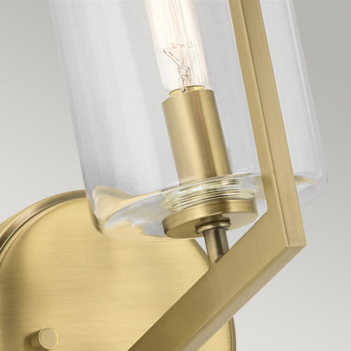 Elstead Kichler Nye Wandlamp geborsteld natuurlijk messing