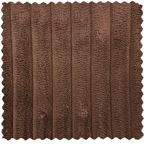 WOOOD 1-zits element bank Novi - Ribstof - Mokkabruin - 86x82x113