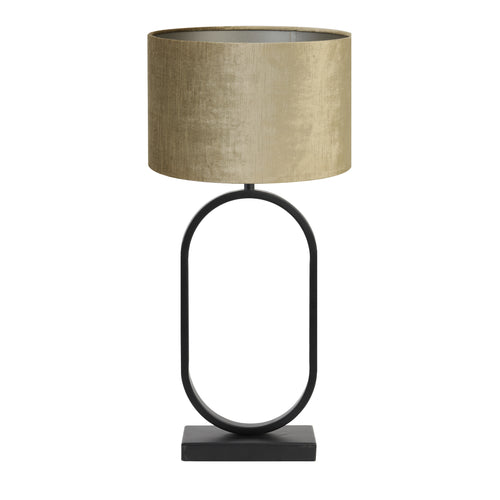 Light & Living tafellamp Jamiri/Gemstone - zwart, brons - 30x30x67cm - vtwonen shop