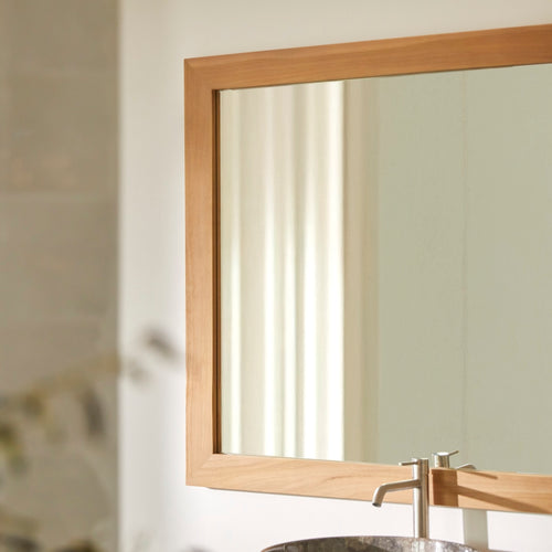 Tikamoon Teakhouten spiegel 120 x 90 cm - Naturel - vtwonen shop