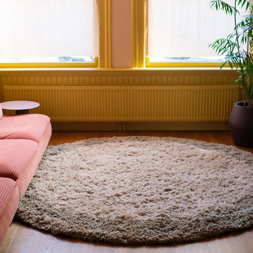Interieur05 vloerkleed Pilo  - groen/beige - Ø160 cm