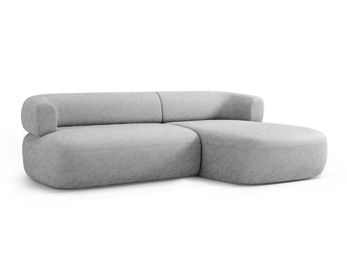 Micadoni rechter hoekbank Jenny 5-zits, chenille geld - 145x225x73cm