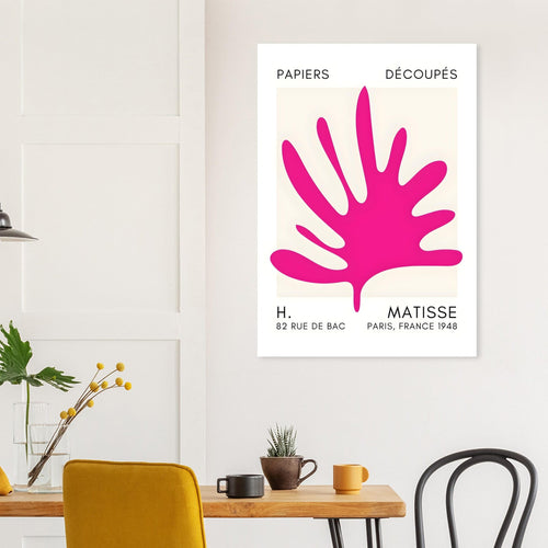 Artfulprints  Matisse – Coral drift pink   poster A4 21x29.7 cm - vtwonen shop