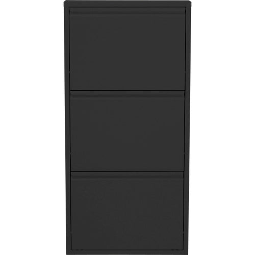 Kare Design Schoenenkast Caruso - zwart - 3 laden - vtwonen shop