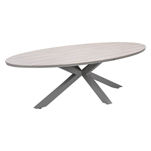 Garden Impressions tuintafel Tulli light teak vironwood - 280x140 cm - ovaal - vtwonen shop