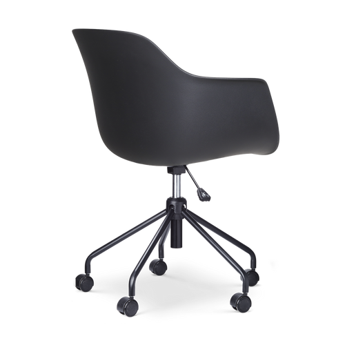 Nolon Nout-Liz Bureaustoel Zwart - Okergeel Kussen - Zwart Onderstel