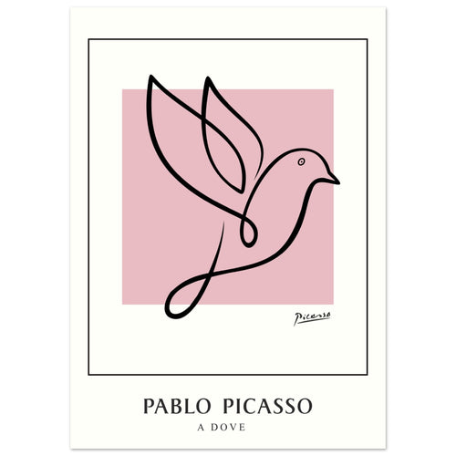 Artfulprints  Pablo Picasso - A dove   poster 50x70 cm - vtwonen shop