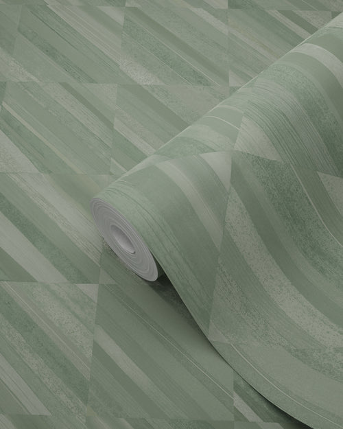Origin Wallcoverings behang 3D-houtmotief vergrijsd groen - 50 x 900 cm - 347868 - vtwonen shop