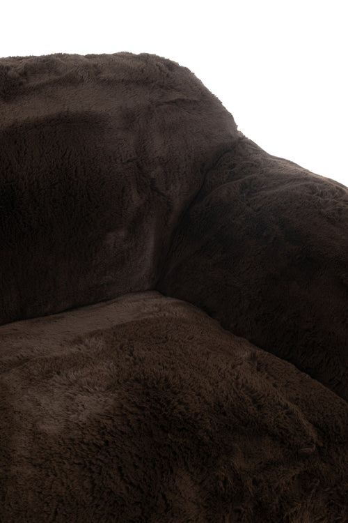 J-Line zetel Cutie - polyester - bruin - large - vtwonen shop