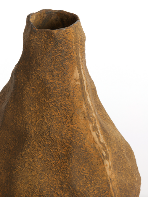 Light & Living vaas MARZOKU - 27.5x25x33.5cm - bruin