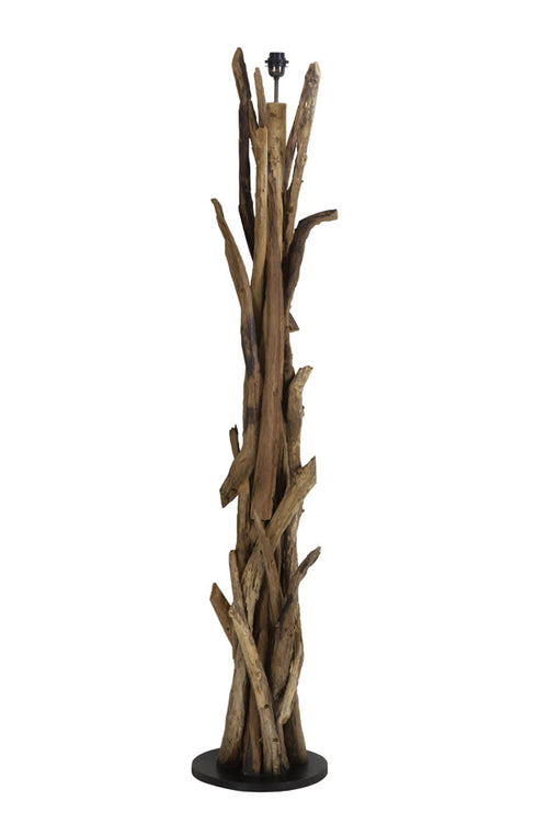 Light & Living vloerlamp  - bruin - 35x35x182 cm