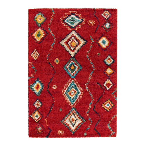 AFK Living vloerkleed  Native - shaggy - rood - 80 x 150 cm - vtwonen shop