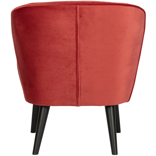 WOOOD fauteuil Sara - Polyester - Raspberry - 71x59x70 - vtwonen shop