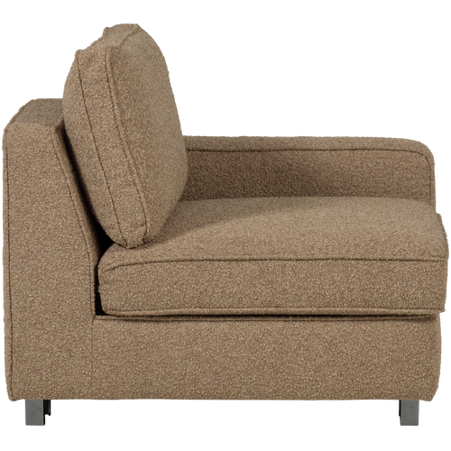 vtwonen element 1-zits met arm rechts Lazy - Bouclé - Bruin - vtwonen shop