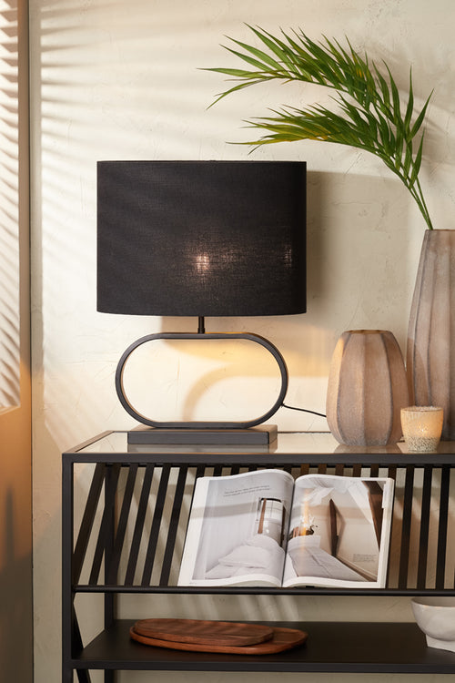 Light & Living lampenkap LIVIGNO - 45x21x32cm - zwart