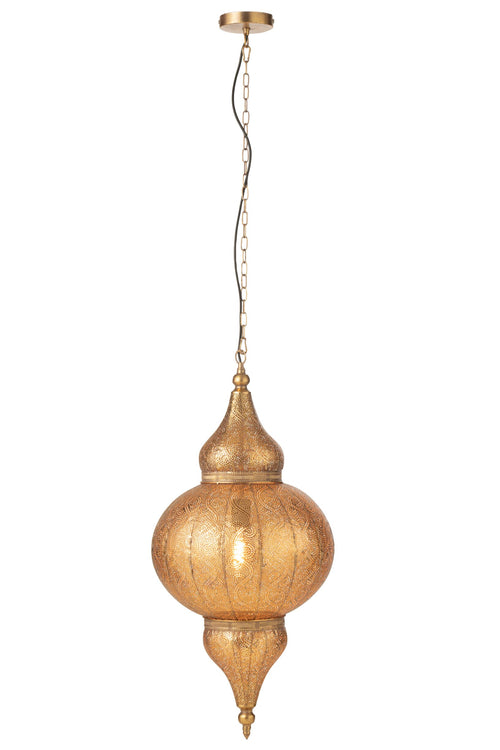 J-Line hanglamp Boor - metaal - goud - large