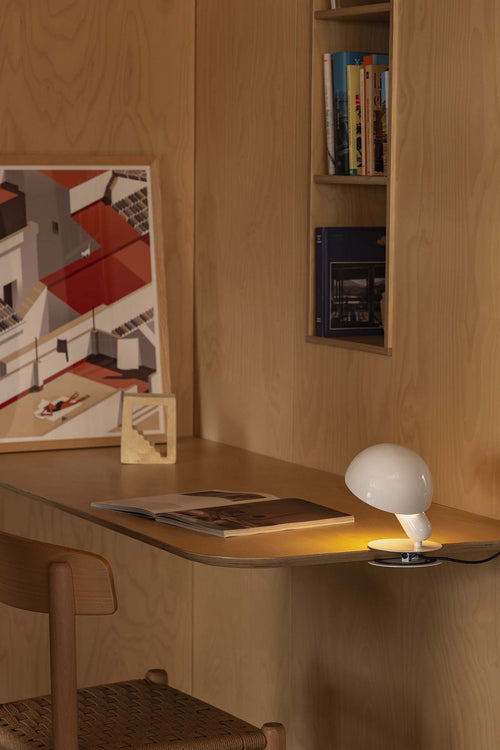 Faro Bela Bureaulamp Wit 1x E27