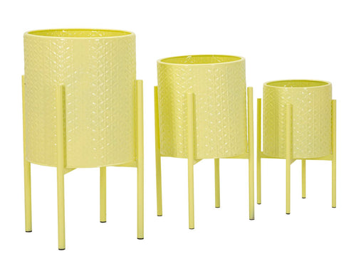 Mauro Ferretti plantenpot - set van 3 - Ø 36x56,5-30x48,5-24x37,7 cm
