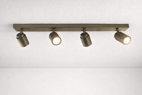 Freelight spot Razza - 4 lichts - 76  x 14   cm - brons goud