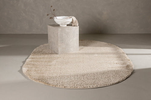 Rebellenclub vloerkleed dorris - ovaal 230x160 - beige - vtwonen shop